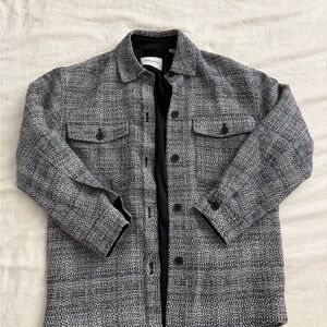Babaton Black and Gray Shirt Jacket